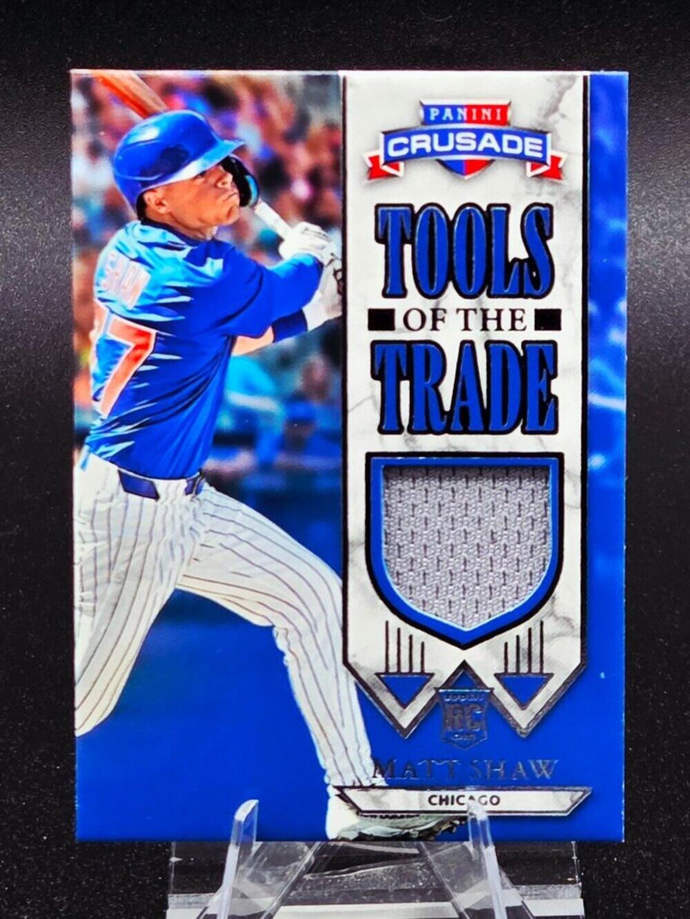 Matt Shaw Tools of the Trade Swatch RC Chicago Cubs Top Prospect